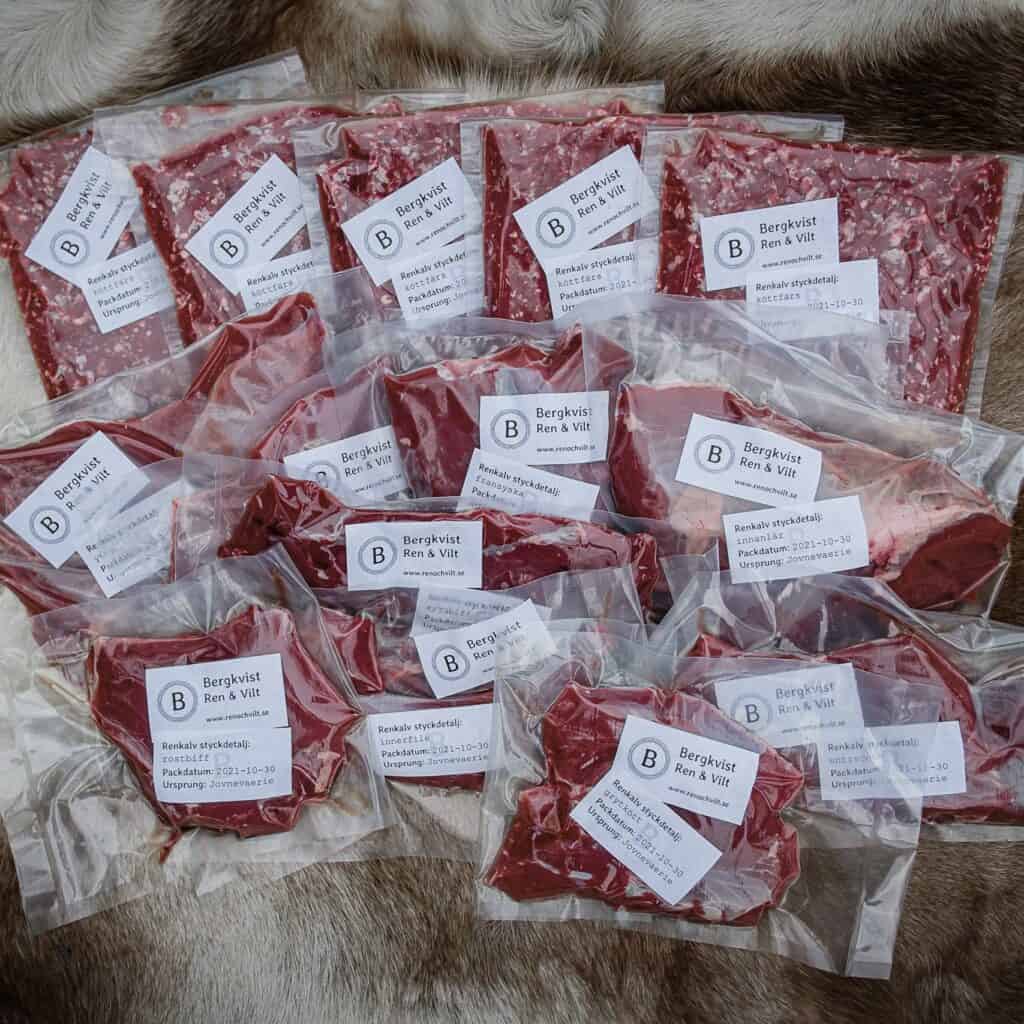 Hos oss kan du köpa renkött från Offerdalsfjällen | Bergkvist Ren & Vilt